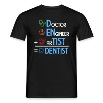 Dentist Dentist Tooth Teeth Dentist Gift - Men's T-Shirt - black - Front - AI Model Male 178 light (178cm)