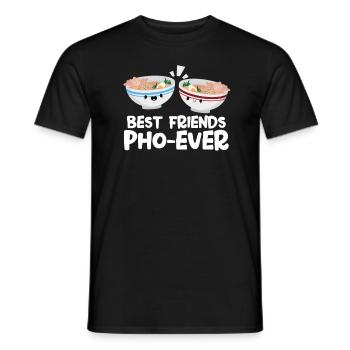 Pho Friendship - Men's T-Shirt - black - Front - AI Model Male 178 light (178cm)
