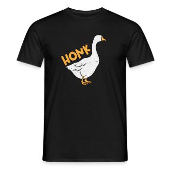 Honk Gans Meme Vogel Gänse Geschenk - Männer T-Shirt - Schwarz - Vorne - AI Model Male 178 light (178cm)
