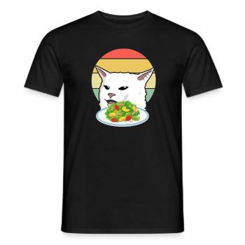 Tache le chat - T-shirt homme - noir - Devant - AI Model Male 178 light (178cm)