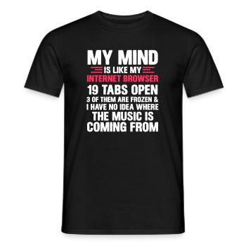 Internet - T-shirt homme - noir - Devant - AI Model Male 178 light (178cm)