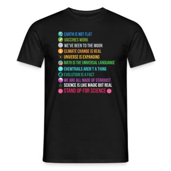 Cadeau scientifique scientifique chimie - T-shirt homme - noir - Devant - AI Model Male 178 light (178cm)
