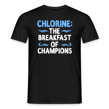 Nageur nageur nageur eau cadeau - T-shirt homme - noir - Devant - AI Model Male 178 light (178cm)