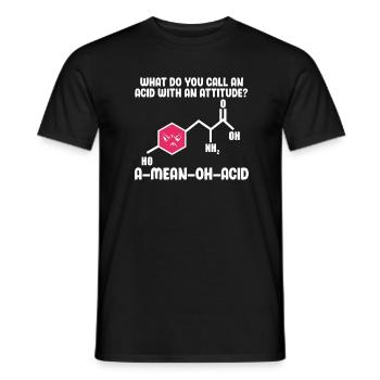 Chemistry science physics science laboratory gift - Men's T-Shirt - black - Front - AI Model Male 178 light (178cm)