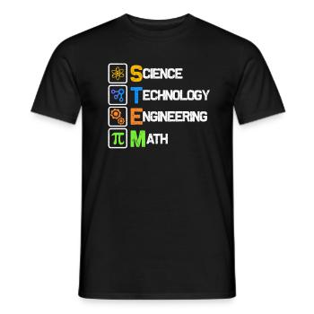 videnskab - Mænd T-shirt - sort - Foran - AI Model Male 178 light (178cm)
