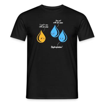 Chemistry science physics science laboratory gift - Men's T-Shirt - black - Front - AI Model Male 178 light (178cm)