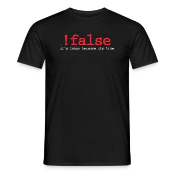 programmer - Men's T-Shirt - black - Front - AI Model Male 178 light (178cm)