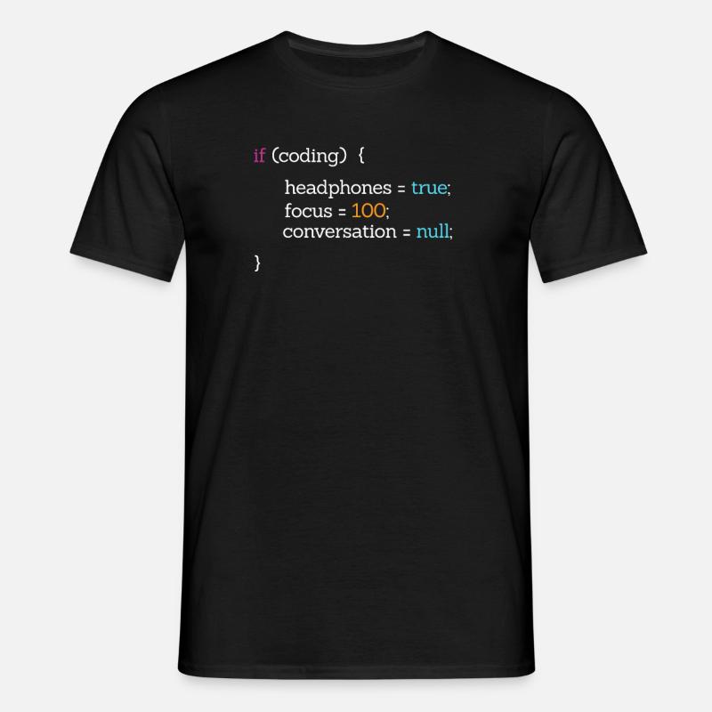 Coder - Männer T-Shirt - Schwarz
