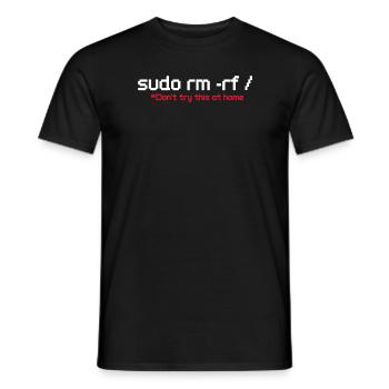 programmer - Men's T-Shirt - black - Front - AI Model Male 178 light (178cm)