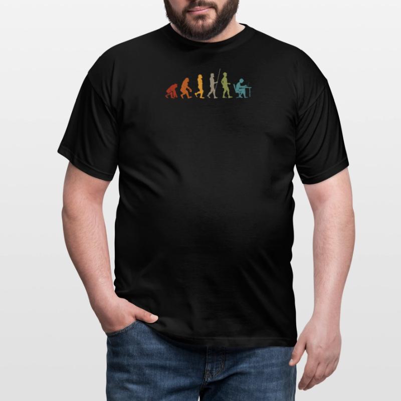 Programmering evolution computer programmering T-shirt til herrer