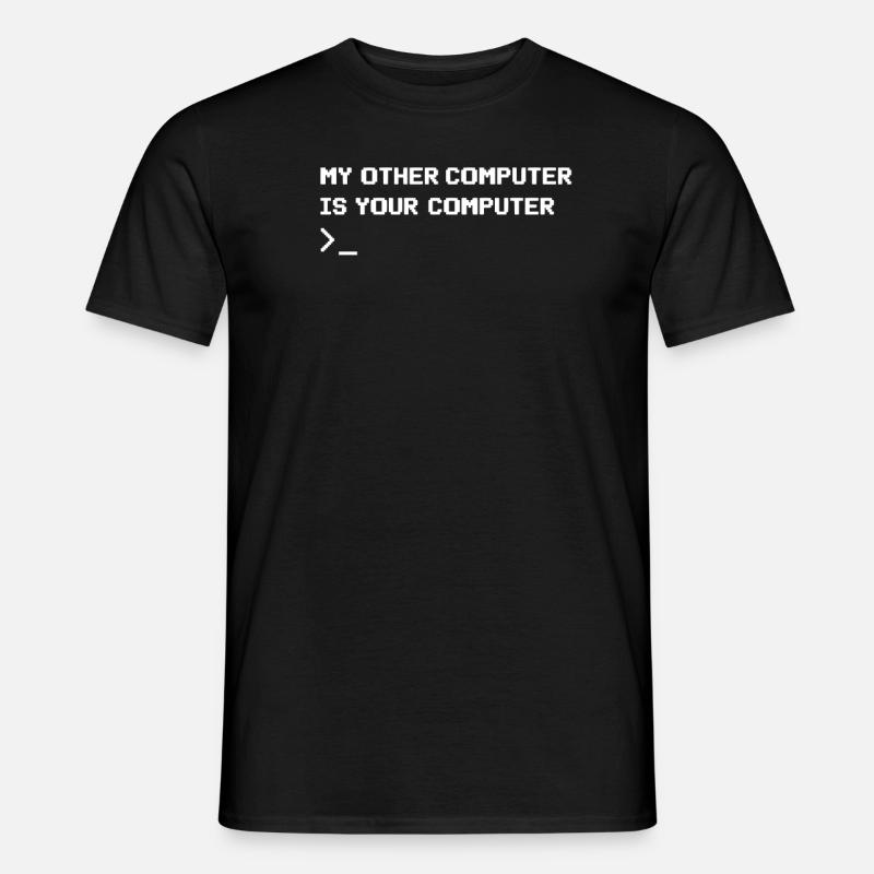 Hacker - Männer T-Shirt - Schwarz