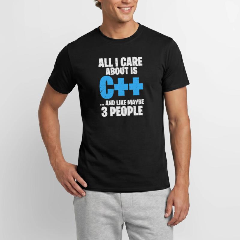 Programmierer C++ Code Coder Programmieren Männer T-Shirt