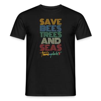 Klimawandel - Männer T-Shirt - Schwarz - Vorne - AI Model Male 178 light (178cm)