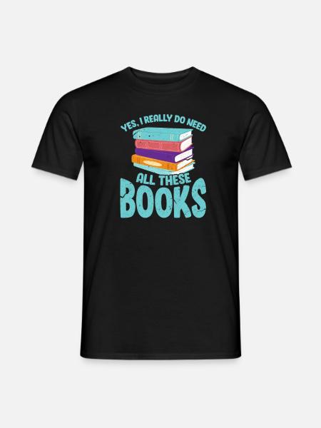 Books - Men's T-Shirt - black