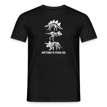 Dinosaur Dino T-Rex archeology gift - Men's T-Shirt - black - Front - AI Model Male 178 light (178cm)