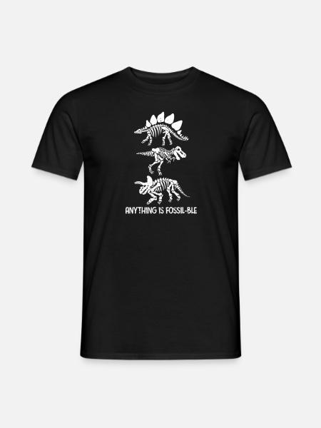 dinosaure - T-shirt homme - noir