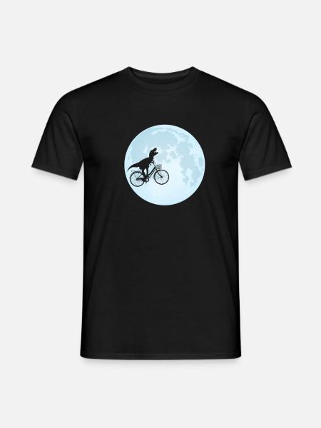 Dinosaur Moon - Men's T-Shirt - black