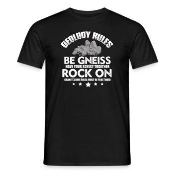 Géologie - T-shirt homme - noir - Devant - AI Model Male 178 light (178cm)