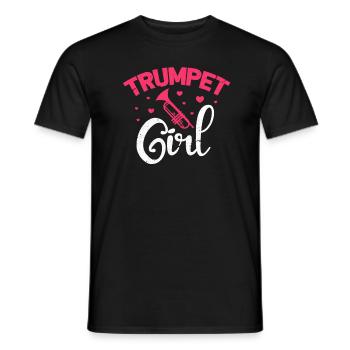 Trompet Girl - T-shirt homme - noir - Devant - AI Model Male 178 light (178cm)