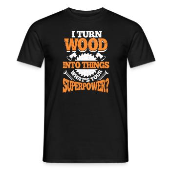Tischler - Männer T-Shirt - Schwarz - Vorne - AI Model Male 178 light (178cm)