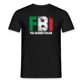 Italian Italy Italian Italia Gift - Men's T-Shirt - black - Front - AI Model Male 178 light (178cm)