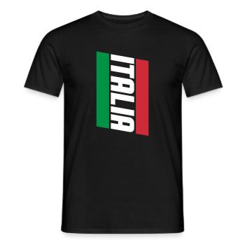 Italy - Men's T-Shirt - black - Front - AI Model Male 178 light (178cm)