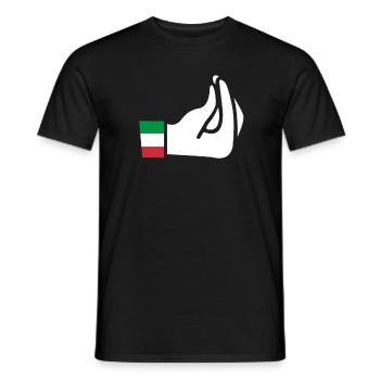 Italians Italy Italian Italia gift - Men's T-Shirt - black - Front - AI Model Male 178 light (178cm)