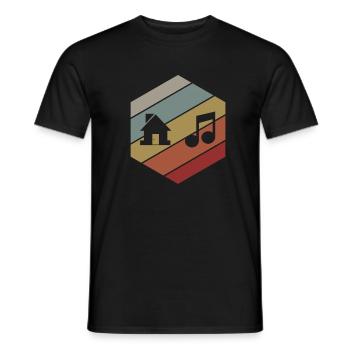 Musique House - T-shirt homme - noir - Devant - AI Model Male 178 light (178cm)