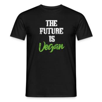 Cadeau de vaganisme vegan vegan vegan - T-shirt homme - noir - Devant - AI Model Male 178 light (178cm)