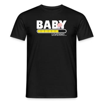 Bébé chargé T-shirt Idée cadeau de chargement de bébé mignon - T-shirt homme - noir - Devant - AI Model Male 178 light (178cm)