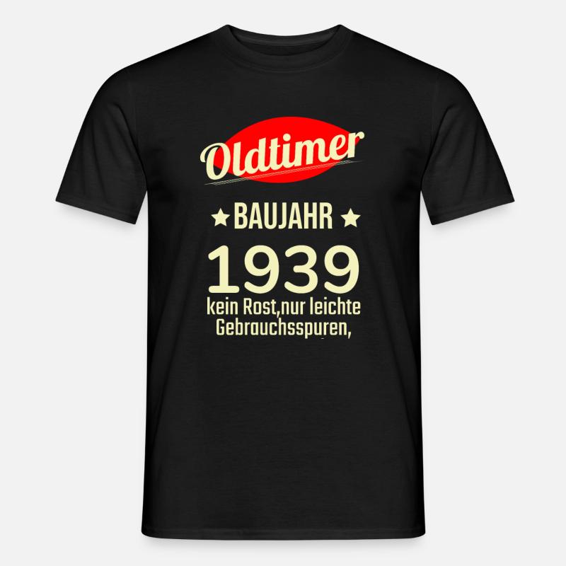 Oldtimer built in 1939 No rust Easily used - Men's T-Shirt - black