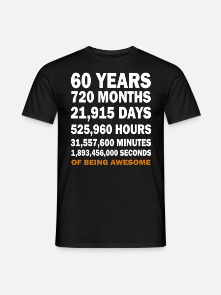 60 Years - Men's T-Shirt - black