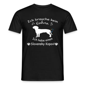 Schwarzwildbracke - Slovensky Kopov - Männer T-Shirt - Schwarz - Vorne - AI Model Male 178 light (178cm)