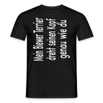 Biewer Yorkshire Terrier - Biewer Terrier - Männer T-Shirt - Schwarz - Vorne - AI Model Male 178 light (178cm)