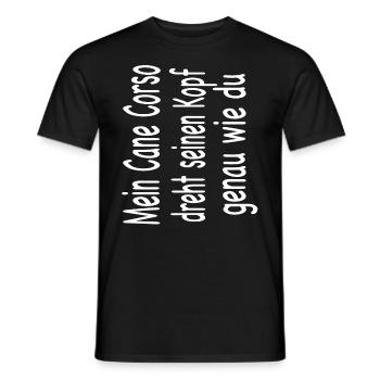 Cane Corso Hund - Cane Corso - Männer T-Shirt - Schwarz - Vorne - AI Model Male 178 light (178cm)