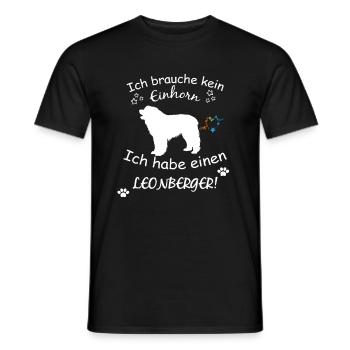 Leonberger Hund - Leonberger - Männer T-Shirt - Schwarz - Vorne - AI Model Male 178 light (178cm)