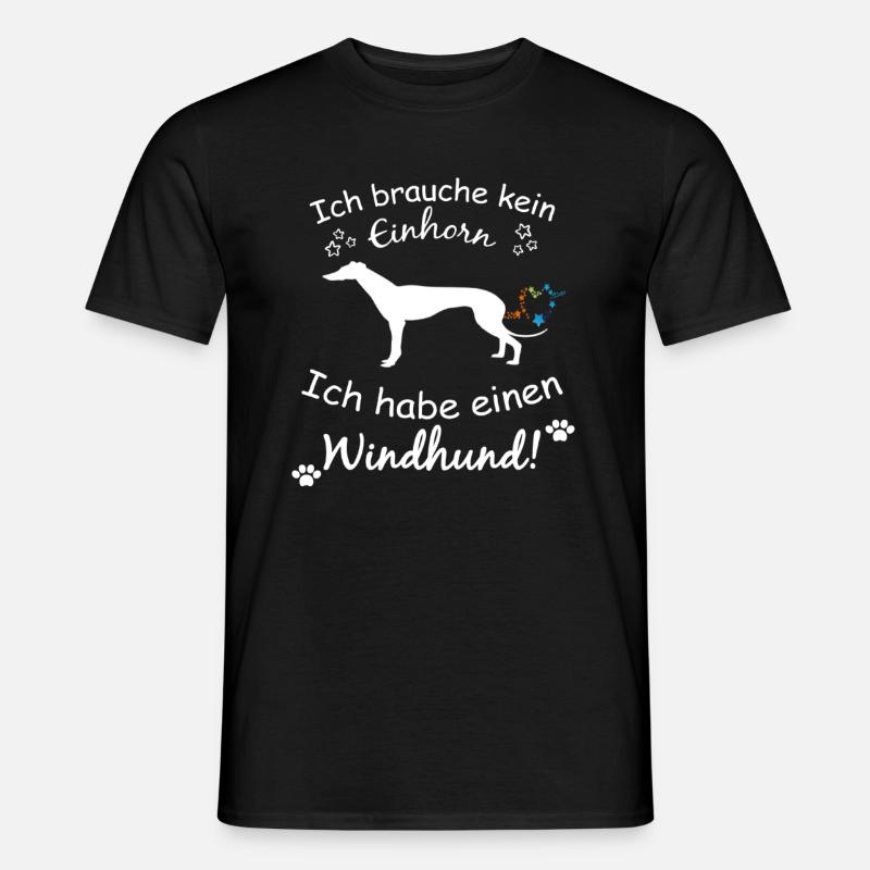 Windhunde - Windhund - Männer T-Shirt - Schwarz