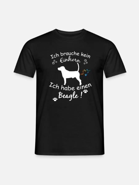 Beagle Hund - Beagle - Männer T-Shirt - Schwarz