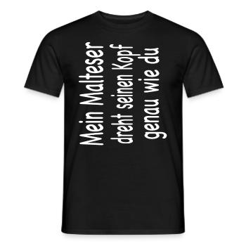 Malteser - Männer T-Shirt - Schwarz - Vorne - AI Model Male 178 light (178cm)