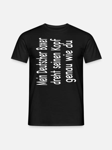 Deutscher Boxer Hund - Männer T-Shirt - Schwarz