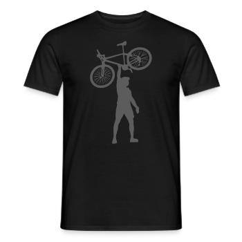 Vélo Vélo Cycliste Vélo Sport Motif - T-shirt homme - noir - Devant - AI Model Male 178 light (178cm)
