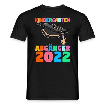 Schüler Kindergarten 2022 Schulanfang Einschulung - Männer T-Shirt - Schwarz - Vorne - AI Model Male 178 light (178cm)