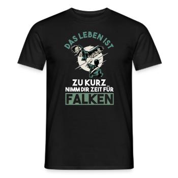 Falkner Falken Falknerei - Männer T-Shirt - Schwarz - Vorne - AI Model Male 178 light (178cm)