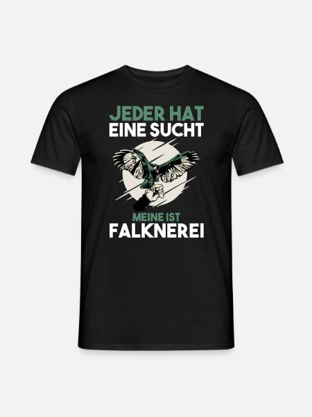 Falkner Falken Falknerei - Männer T-Shirt - Schwarz