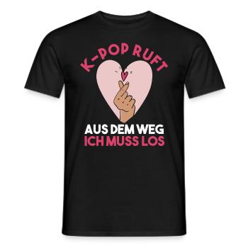 K-pop - Männer T-Shirt - Schwarz - Vorne - AI Model Male 178 light (178cm)