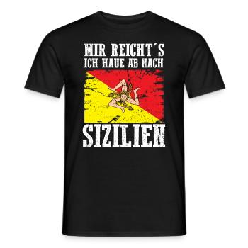 Sicilia Sizilien Sizilianer - Männer T-Shirt - Schwarz - Vorne - AI Model Male 178 light (178cm)