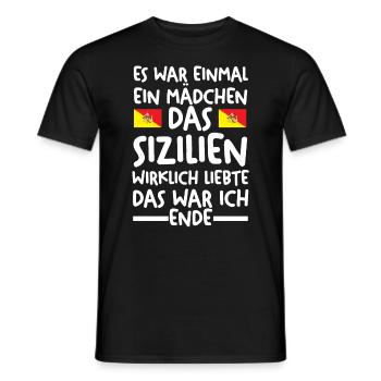 Sicilia Sizilien Italien Sizilianerin - Männer T-Shirt - Schwarz - Vorne - AI Model Male 178 light (178cm)
