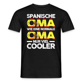 Espana Spanierin Spanienische Oma Spanien - Männer T-Shirt - Schwarz - Vorne - AI Model Male 178 light (178cm)