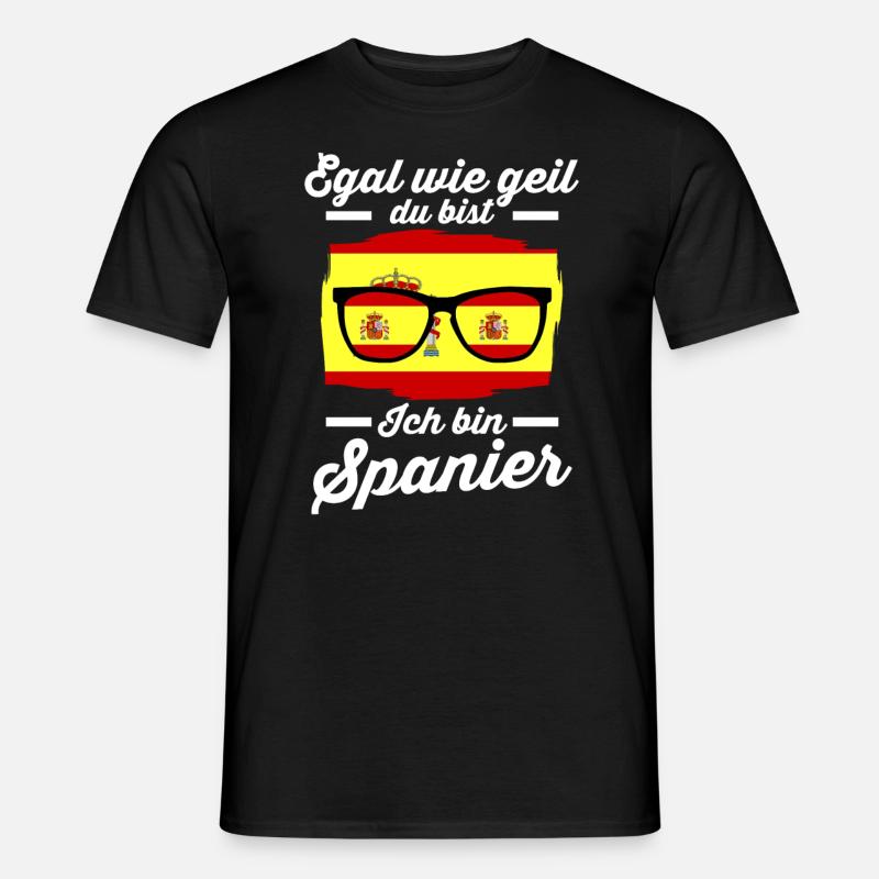 Espana Spanier Spanisches Spanien - Männer T-Shirt - Schwarz