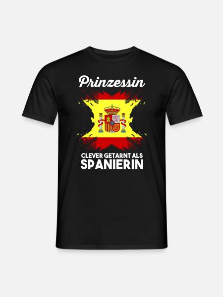 Prinzessin Espana Spanier Spanisches Spanien - Männer T-Shirt - Schwarz